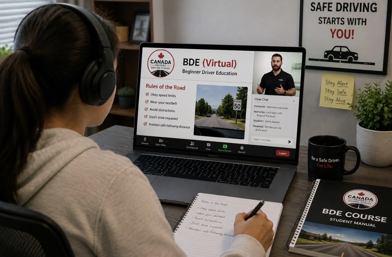 Virtual BDE student in a live class